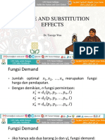 Income and Substitution Effects