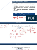 Applications of Dimensional Formula: 2. To Check The Dimensional Correctness of A Given Physical Relation