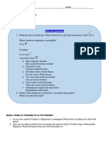 MODAL VERBS (2) PROBABILITY B1- B