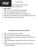 Introduction - To - XML Sem6 Bca