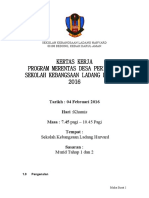 Kertas Kerja Program Merentas Desa Peringkat Sekolah 2016