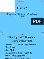 DRILLING Lesson 2 Rheology Drilling Fluids