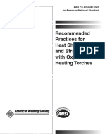 AWS C4.4-C4.4M (2007) — Recommended Practices for Heat Shaping and Straightening With Oxyfuel Gas Heating Torches