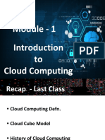 To Cloud Computing Module - 1