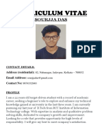 Sourjja Das: Address (Residential) : Email Address: Contact No