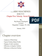 Turbo Machines: Chapter Two: Velocity Vector Diagram