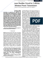 A High-Input Power Rectifier Circuit For 2.45Ghz Microwave Wireless Power Transmission