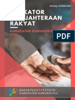 Indikator Kesejahteraan Rakyat Kabupaten Gunungkidul 2021