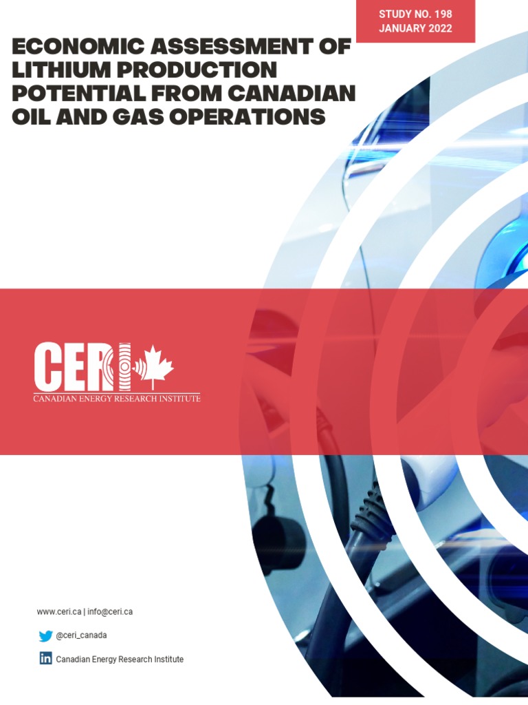 Economic Assessment of Lithium Production Potential From Canadian Oil