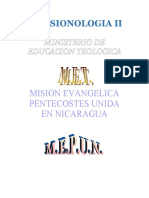 MISIONOLOGIA V Año