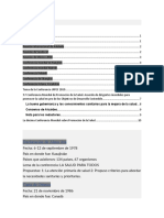 Línea Del Tiempo Sobre Conferencias Sobre Prevención en Salud Mundial