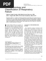 Pathophysiology and Classification of Respiratory Failure. Tejpreet Singh Lamba. 2016