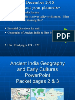 2015 Ancient India Geography and Early Cultures PowerPoint