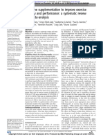 β-alanine supplementation to improve exercise capacity and performance: a systematic review and meta-analysis