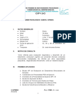 INFORME PSICOLÓGICO Modelo