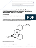 Thin Layer Chromatography Identification Test For Dextromethorphan Following European Pharmacopeia Monograph On Silica Gel G 254 Plates