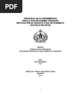 Download Pengaruh Gaya Kepemimpinan Kepala Sub Detasemen Terhadap Motivasi Kerja Anggota Pada Detasemen d Satuan III Pelopor by Eko Budiman SN56563435 doc pdf