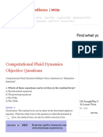 300+ REAL TIME Computational Fluid Dynamics Objective Questions & Answers