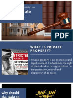 Right to Private Property