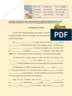 A Wonderful Trip To Hawaii Reading Comprehension Exercises Worksheet Template - 99186