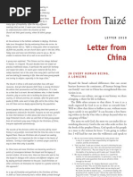 English Letter from Taize 2010