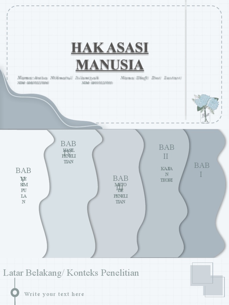 Template PPT Skripsi Aesthetic II - Ice Blue | PDF