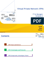 Virtual Private Network (VPN) : IT For Managers Semester 2 Mba (PT)