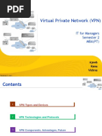 Virtual Private Network (VPN) : IT For Managers Semester 2 Mba (PT)