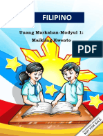 Fil9 - Q1 - Mod1 - Maikling Kwento Ang Mga Pag Uugnay