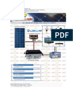 Kit solar Peru Economico 500W/dia : Luz, TV, Laptop. ONDA MODIFICADA -  Panel Solar Peru