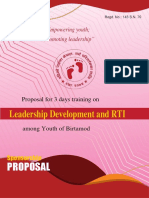 Leadership Development and RTI: Proposal