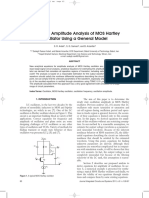 Oscillation Amplitude Analysis of MOS Hartley Oscillator Using A General Model