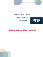 Plano de trabalho do curso de Teologia