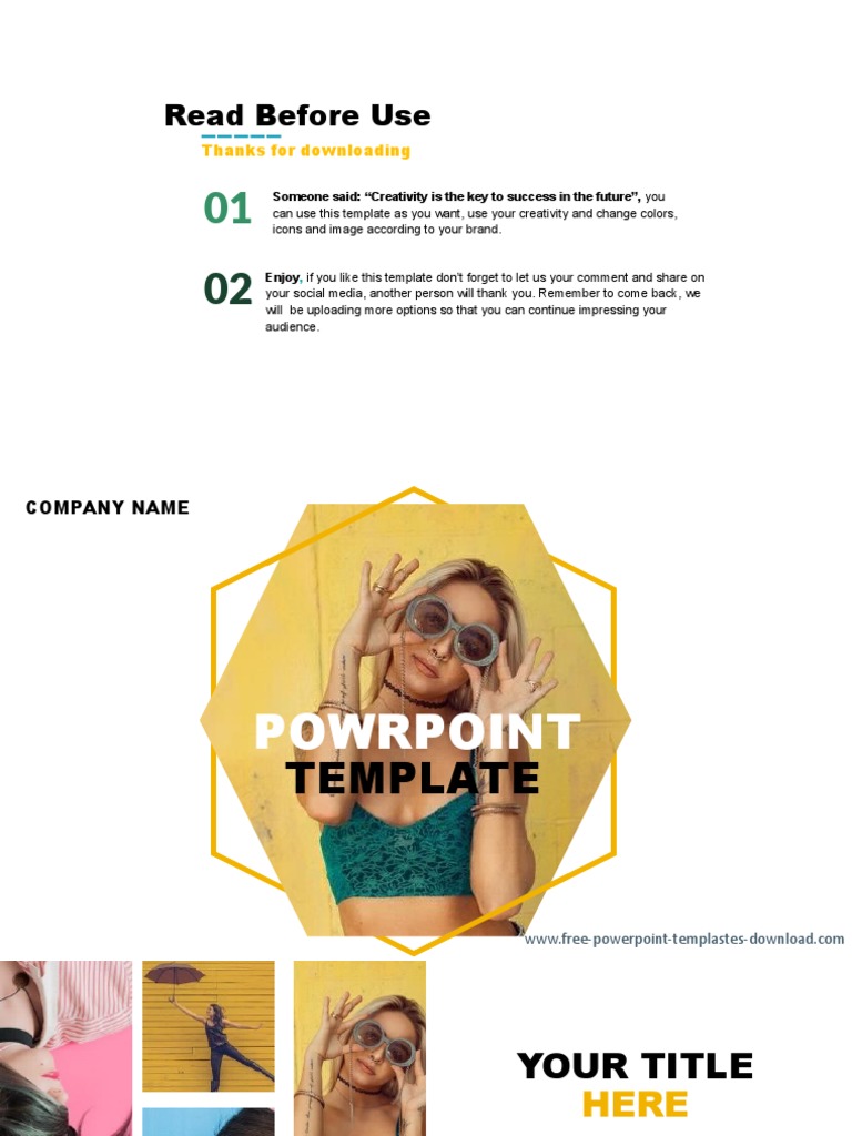 Fashion PowerPoint Templates | PDF