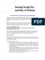 School Annual Day Anchoring Comparing Script in English Download Free
