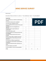 Cleaning Service Survey Template