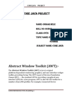 Core Java Project: Abstract Window Toolkit (AWT)