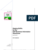 Staging BAPIs For The SAP Business Information Warehouse