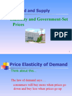 Demand and Supply: Elasticity and Government-Set Prices
