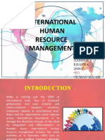 International Human Resource Management: - Presented by