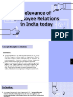 Relevance of Employee Relations in India Today