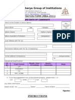 Mba 2011 Form