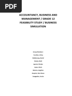 Accountancy, Business and Management / Grade 12 Feasibility Study / Business Simulation