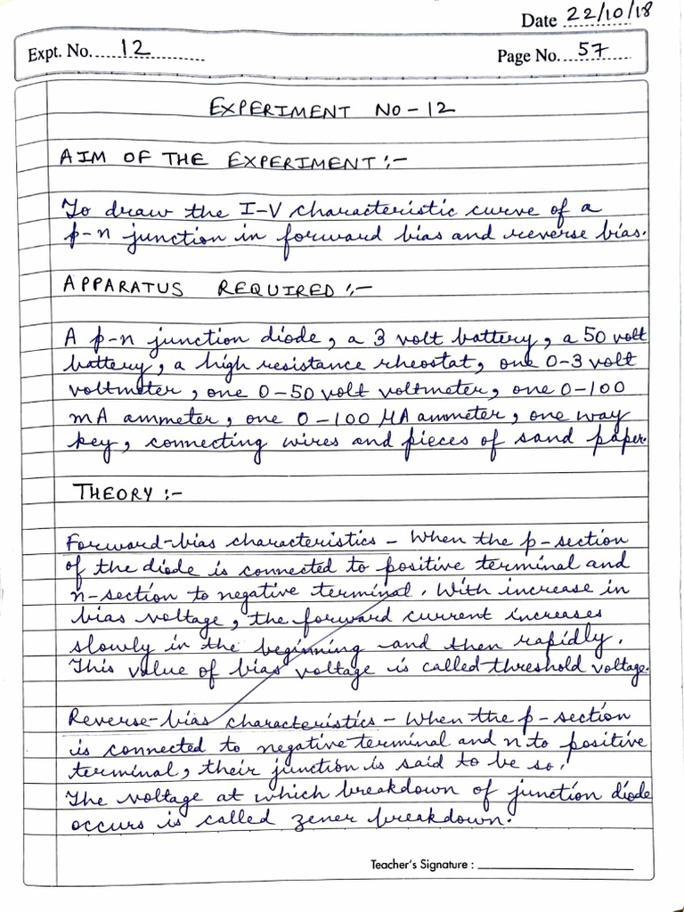 Teacher Signature Document Template | PDF