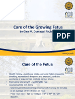 Care of the Growing Fetus Guide