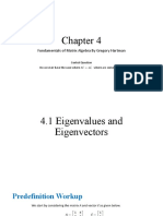 Chapter 4 EIgen Values and Eigen Vectors