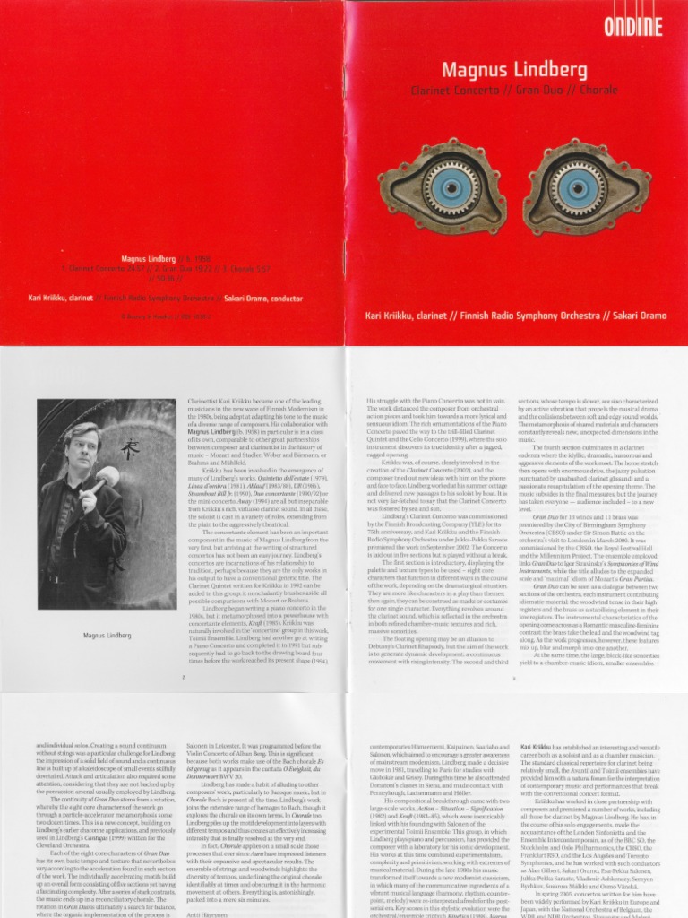 Magnus Lindberg Concerto Gran Duo Chorale PDF