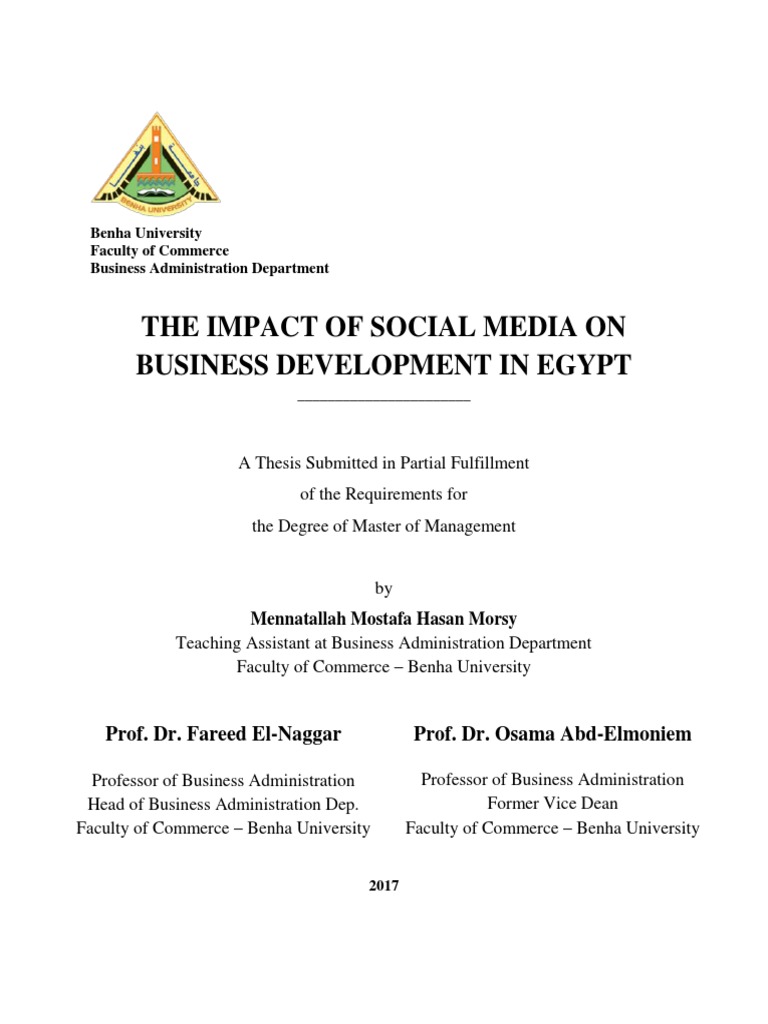 The Impact of Social Media On Business D | PDF | Mass Media | Small And ...