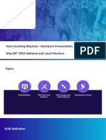 Vote Counting Machine - Hardware Presentation May 09 2022 National and Local Elections
