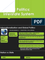 Global Politics - The Interstate System